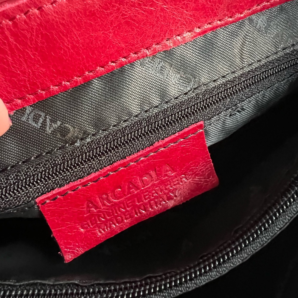 ARCADIA red leather shoulder bag ❤️ - Picture 7 of 9